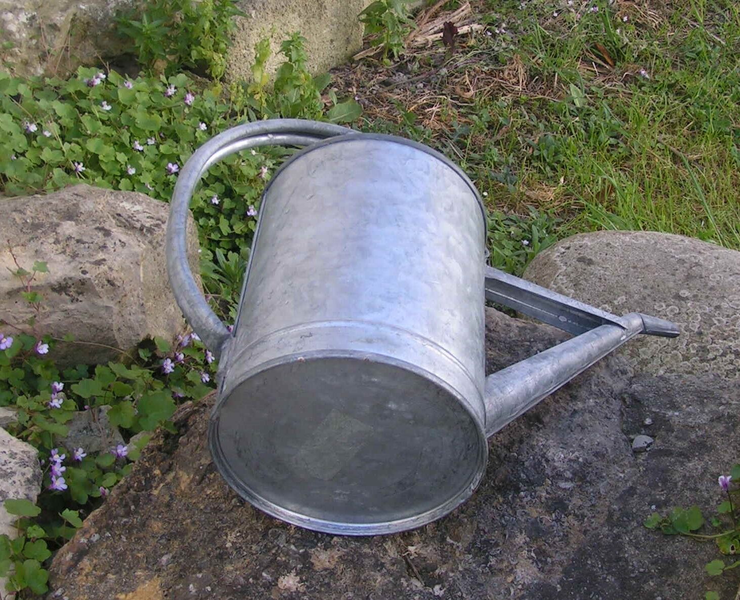 Zinc watering can