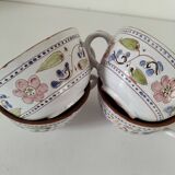 Glazed earthenware cups