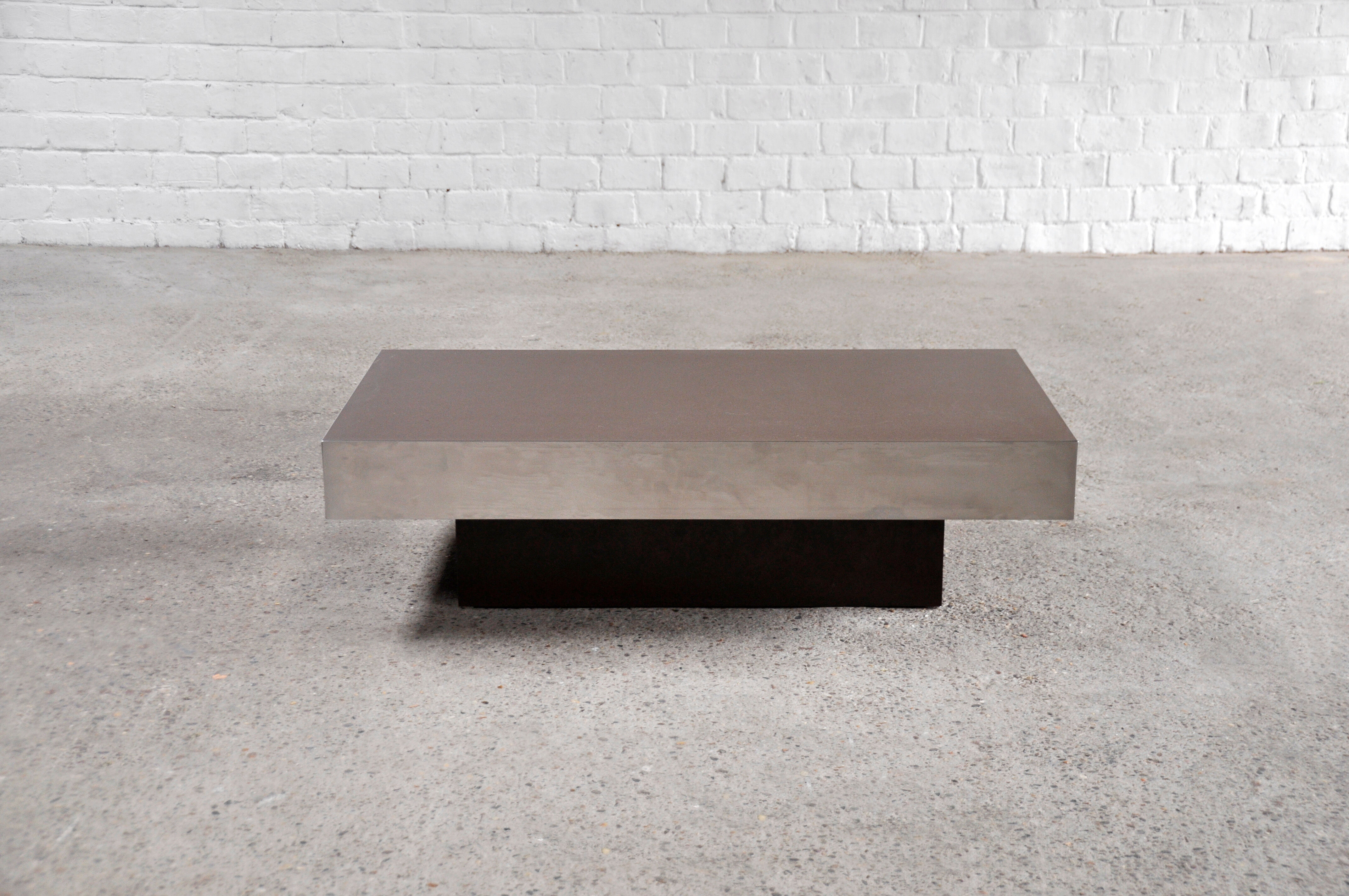 Vintage Italian Laminated & Chrome Coffee Table, 1970s