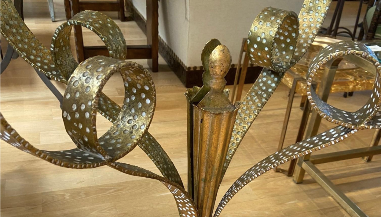 Pier Luigi Colli exceptional engraved and gilded mirror 126x237cm