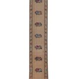 Vintage Turkish Oushak Handwoven Rug 52x409 cm