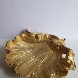 Shell shaped gilded bronze trinket tray small bowl