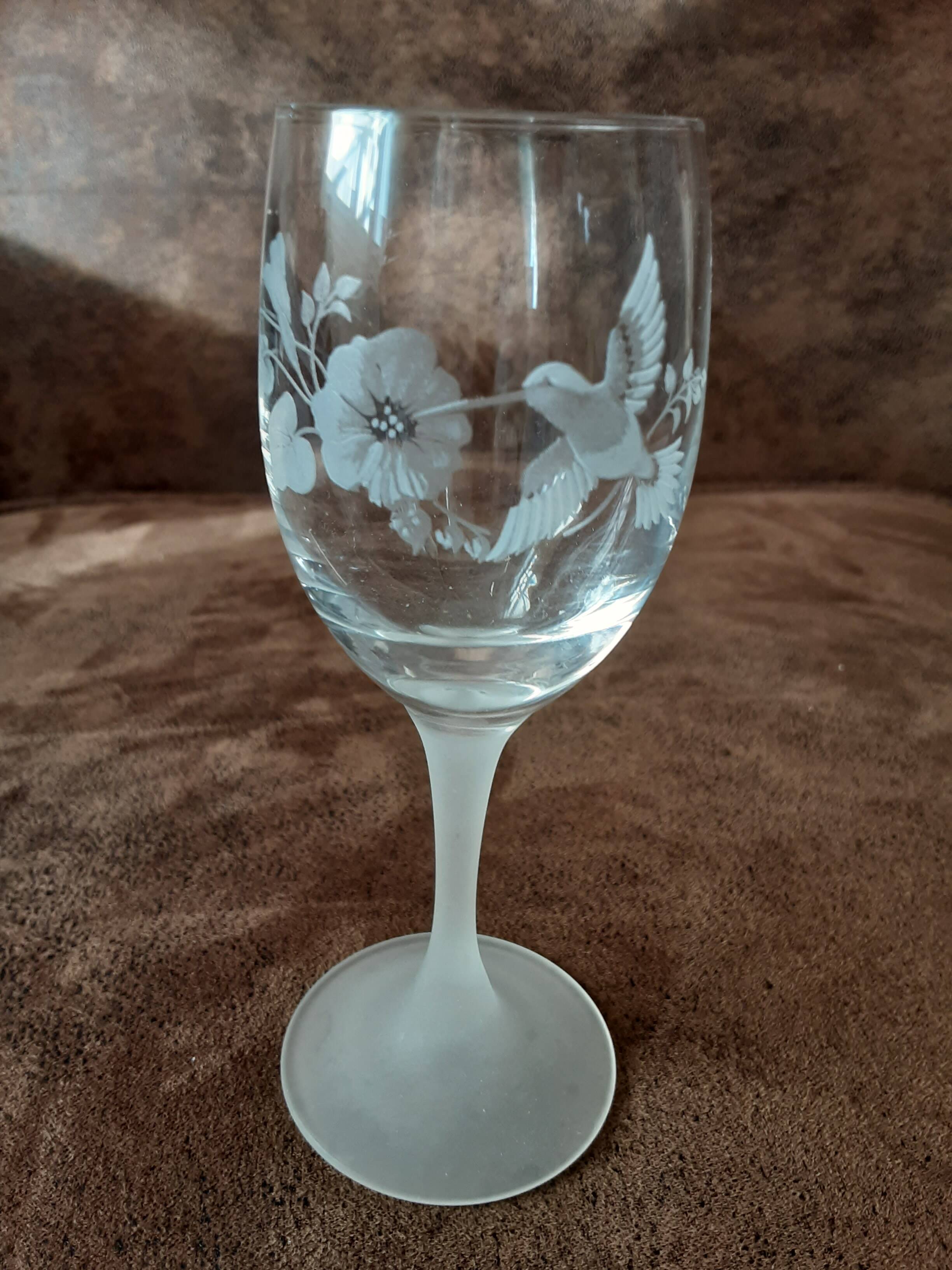 Set of 11 crystal footed digestif glasses