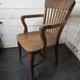 Fauteuil de bureau américain ancien en chêne
