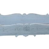 Antique Liberty painted, shaped and engraved wooden flowerpot holder