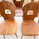 Lot de 6 chaises bistrot , modèle Gentiane , Baumann , 1960'