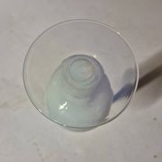 Vase soliflore en verre opalin blanc  26 cm opaline blanche