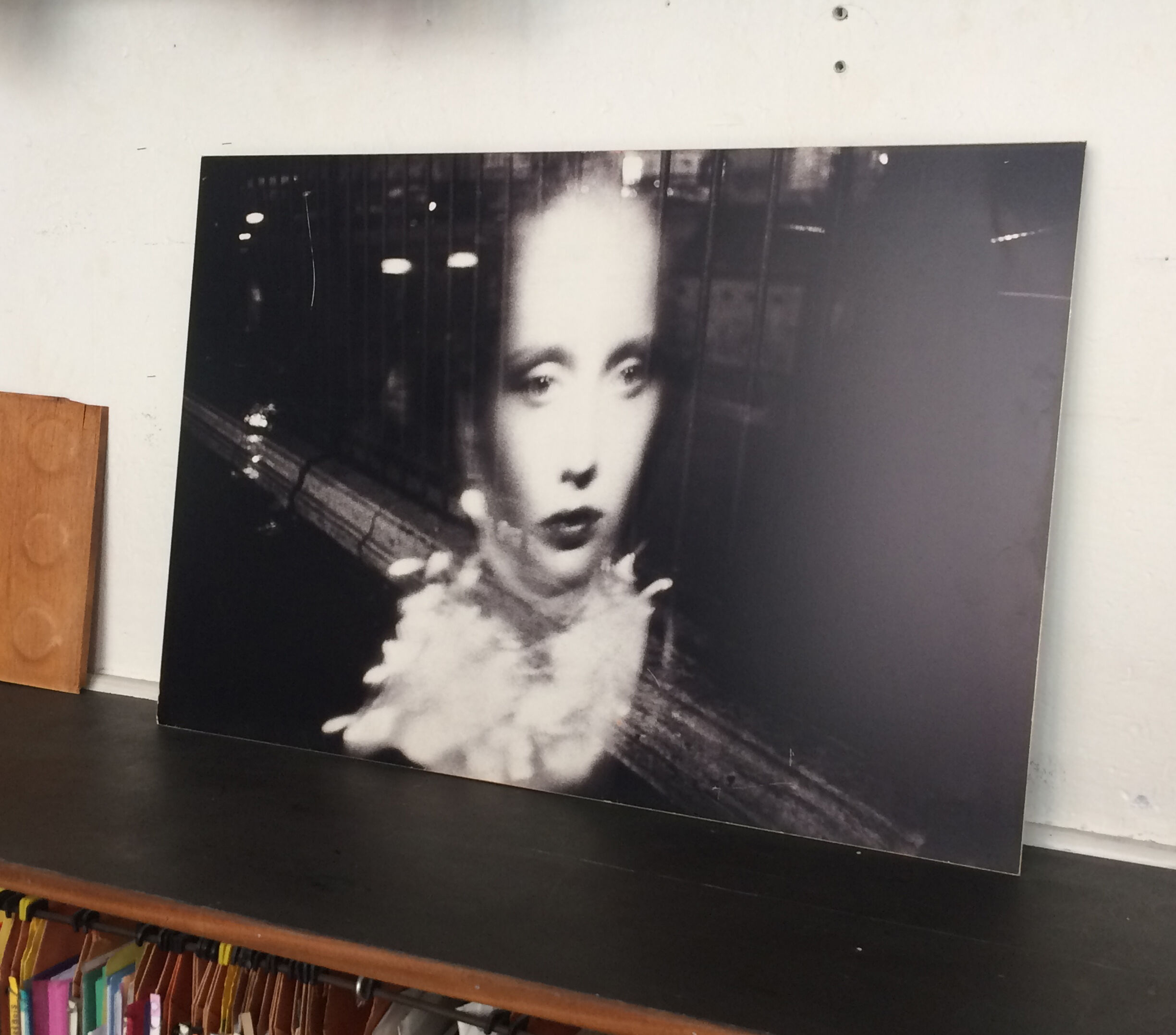 Fashion photography glued to aluminum