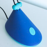 Lampe bleu vintage années 80 design
