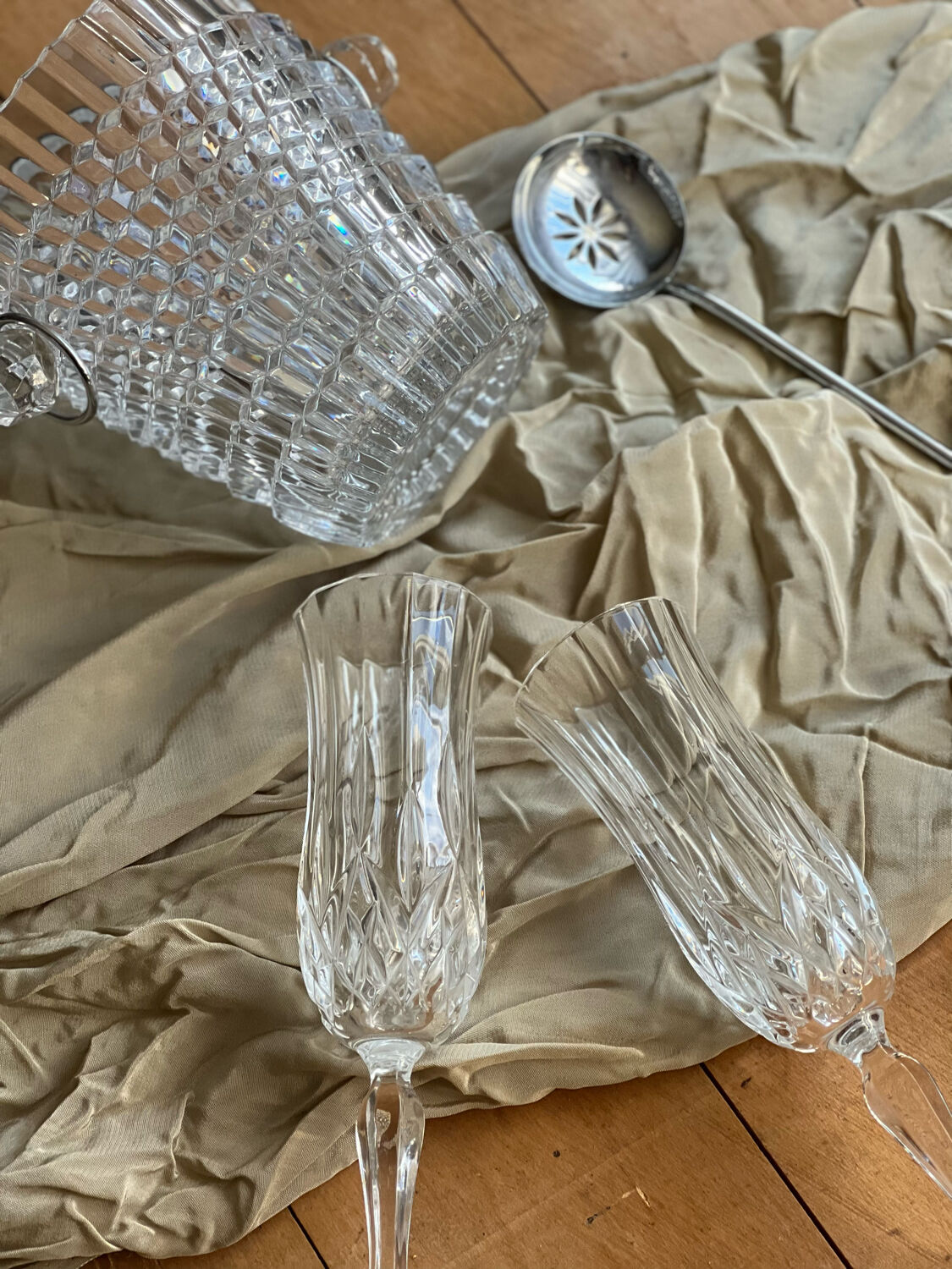 2 coupes à champagne RCR Royal Crystal Rock modèle Opéra