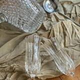 2 RCR Royal Crystal Rock champagne glasses Opera model