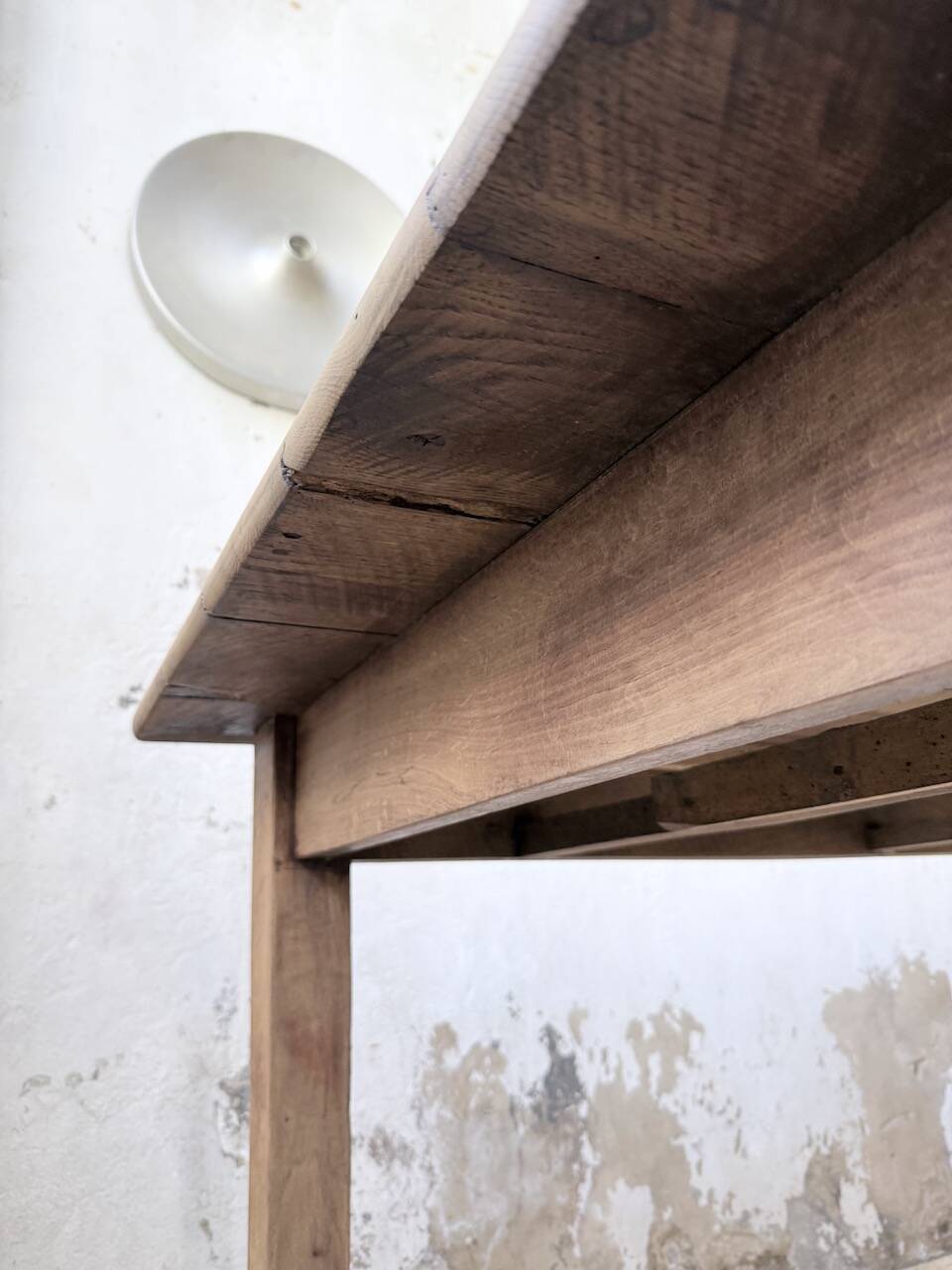 Oak farmhouse table 1950 212cm
