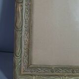 Frame wood & stucco patinated Art Nouveau 58,5x46,5 foliage 50x38,5 cm SB