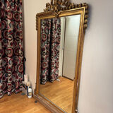 Large antique gilded carved wooden mirror – early 20th century