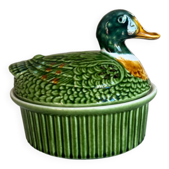 Duck terrine in zoomorphic slip