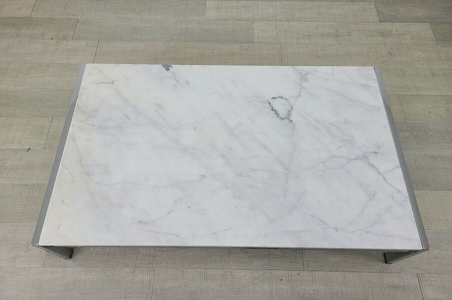 Airborne marble coffee table design J.A.Motte vintage 60s