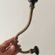 Antique wall coat rack, 19th century Art Nouveau style.