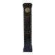 Vintage storage column with clock, solid wood