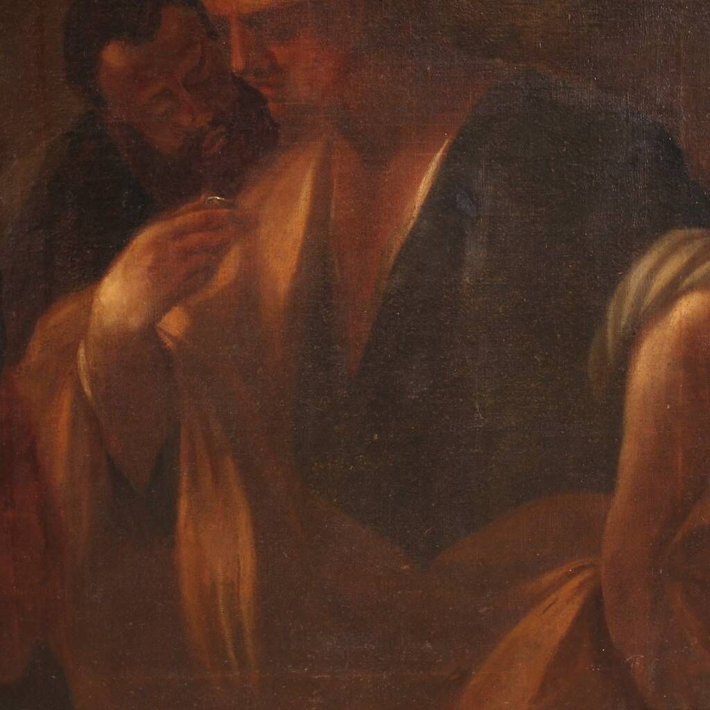 Great Italian painting from the 17th century, the Tribute Money
