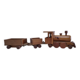 Large wooden train stamped Wog Austria