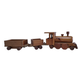 Large wooden train stamped Wog Austria
