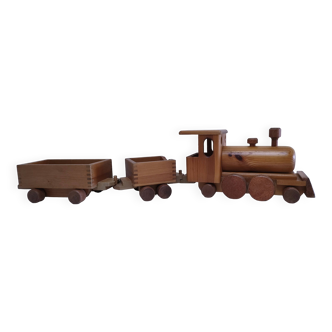 Large wooden train stamped Wog Austria