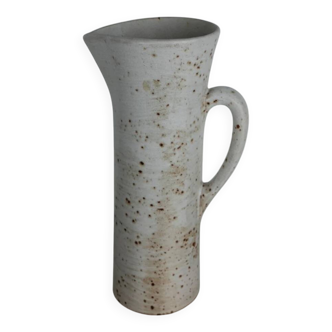 large speckled earthenware pitcher Claude Paci Vallauris