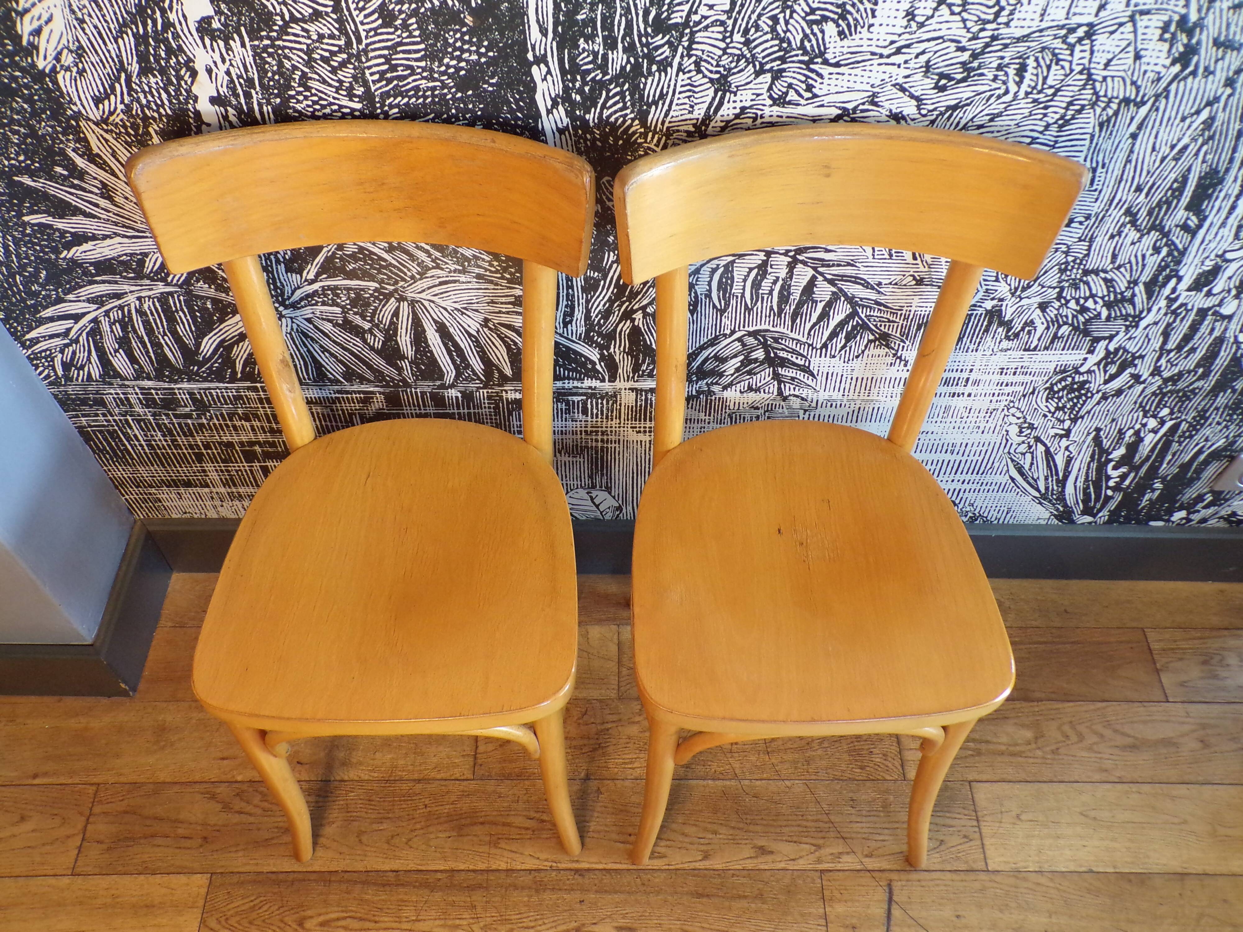 Pair of bistro chairs 1950