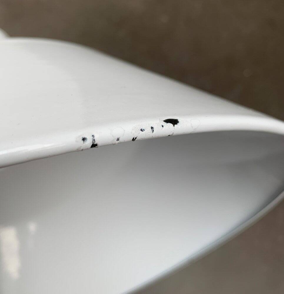 Large Danish mid-century pendant lamp by Emaille Amatur for Louis Poulsen.