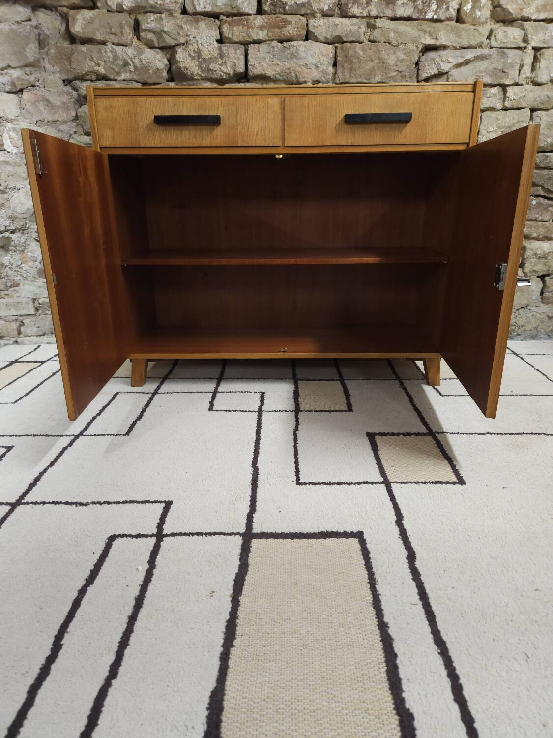 Vintage 1960s low sideboard