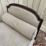 Banquette - Canapé de style Louis XVI tissu fleurs