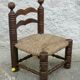 Charles DUDOUYT low straw chair vintage 1940