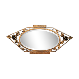 Grand Miroir Art Deco, Décoration Retro Vintage