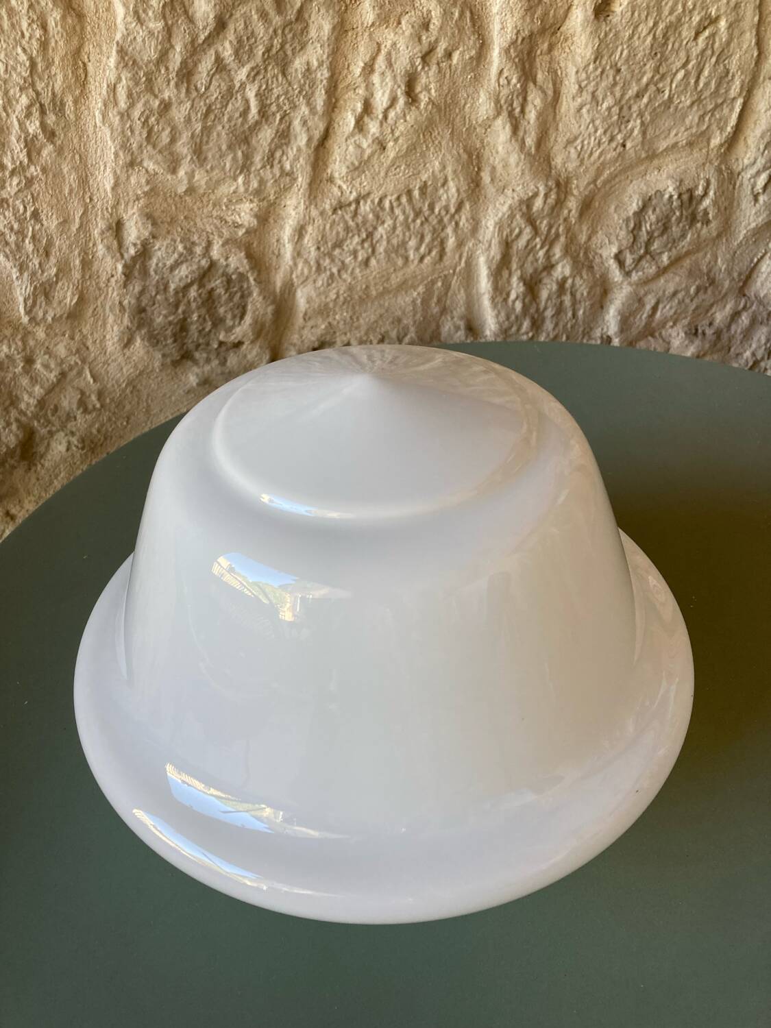 Suspension opaline Art Deco