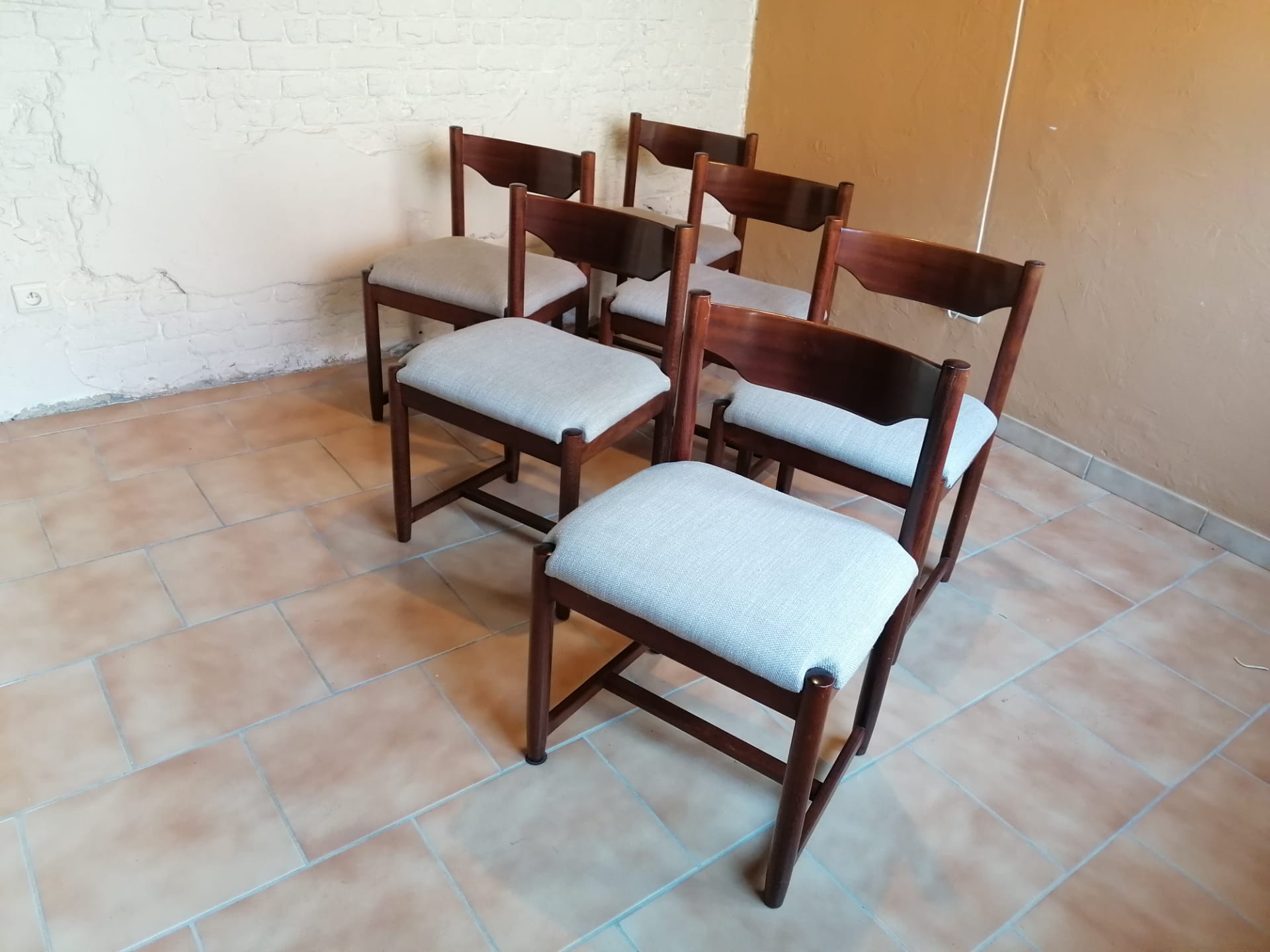 Chairs in teck Denmark 1960
