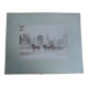 Old photograph from 1900 of a carriage, coachman, and horses.