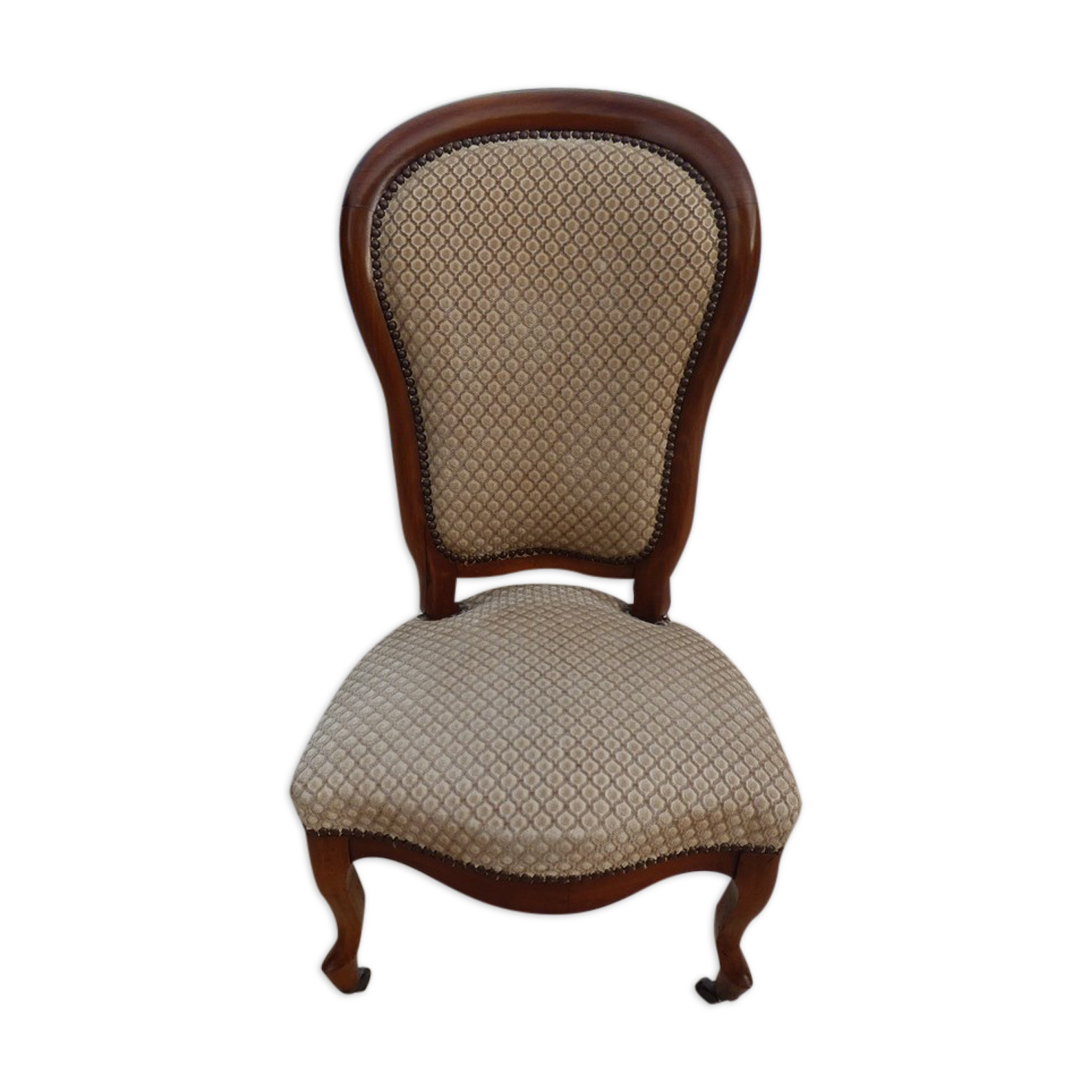 Antique chair with roulette wheel