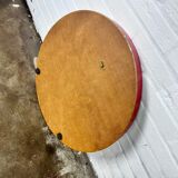 Vintage red space age mirror 57cm