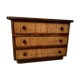 Commode en rotin designer Maugrion