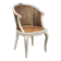 Antique Baroque-style armchair in lacquered walnut, Italy, 20th century.