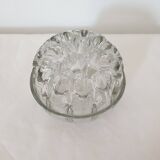 Vintage glass flower stand vase with 19 holes - Made in France