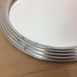 Silver round mirror 23 cm
