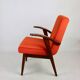 Vintage armchair 300-123, design by M. Puchała, orange - available 2 pieces