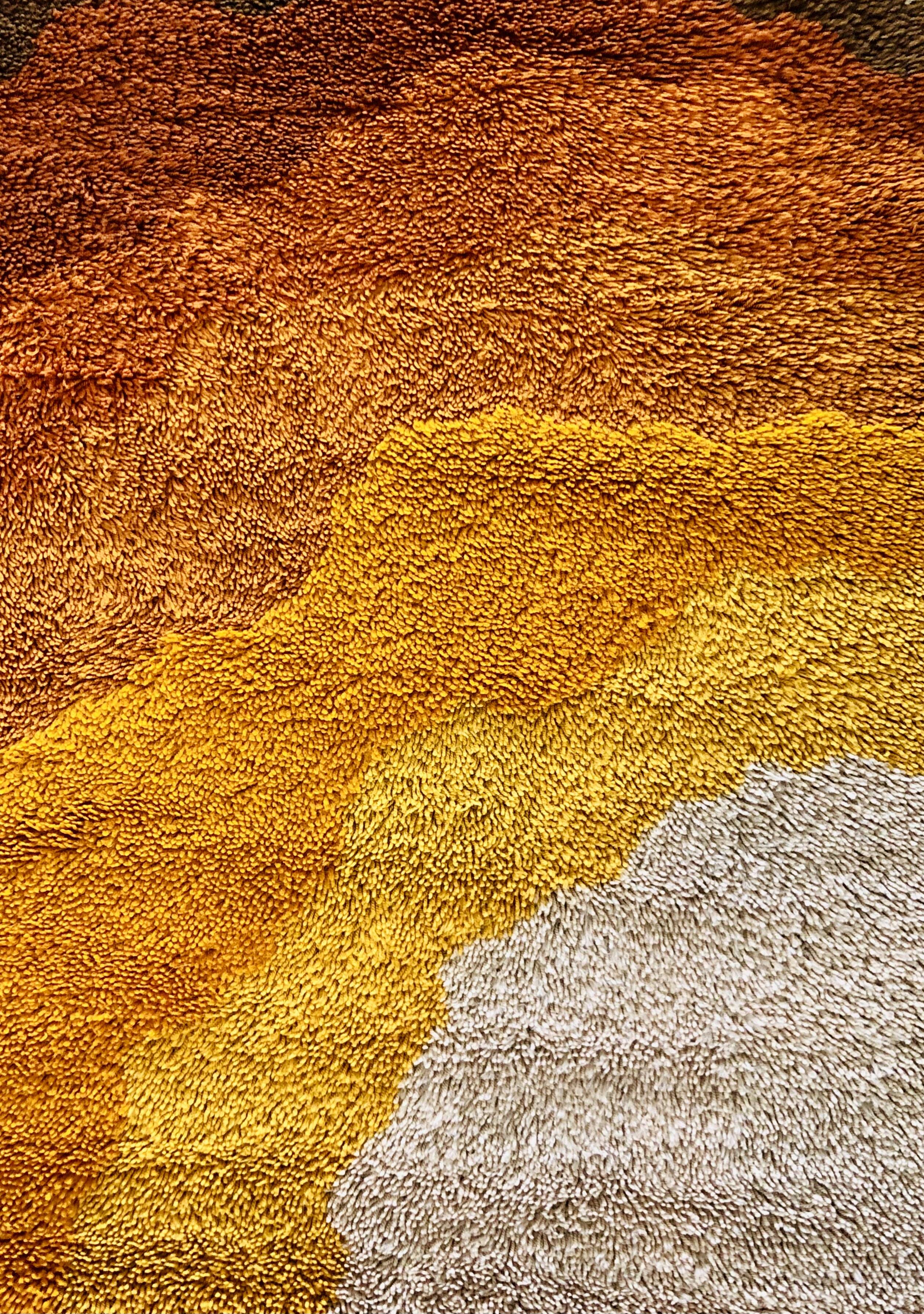 Vintage wool rugs , Italy 70s