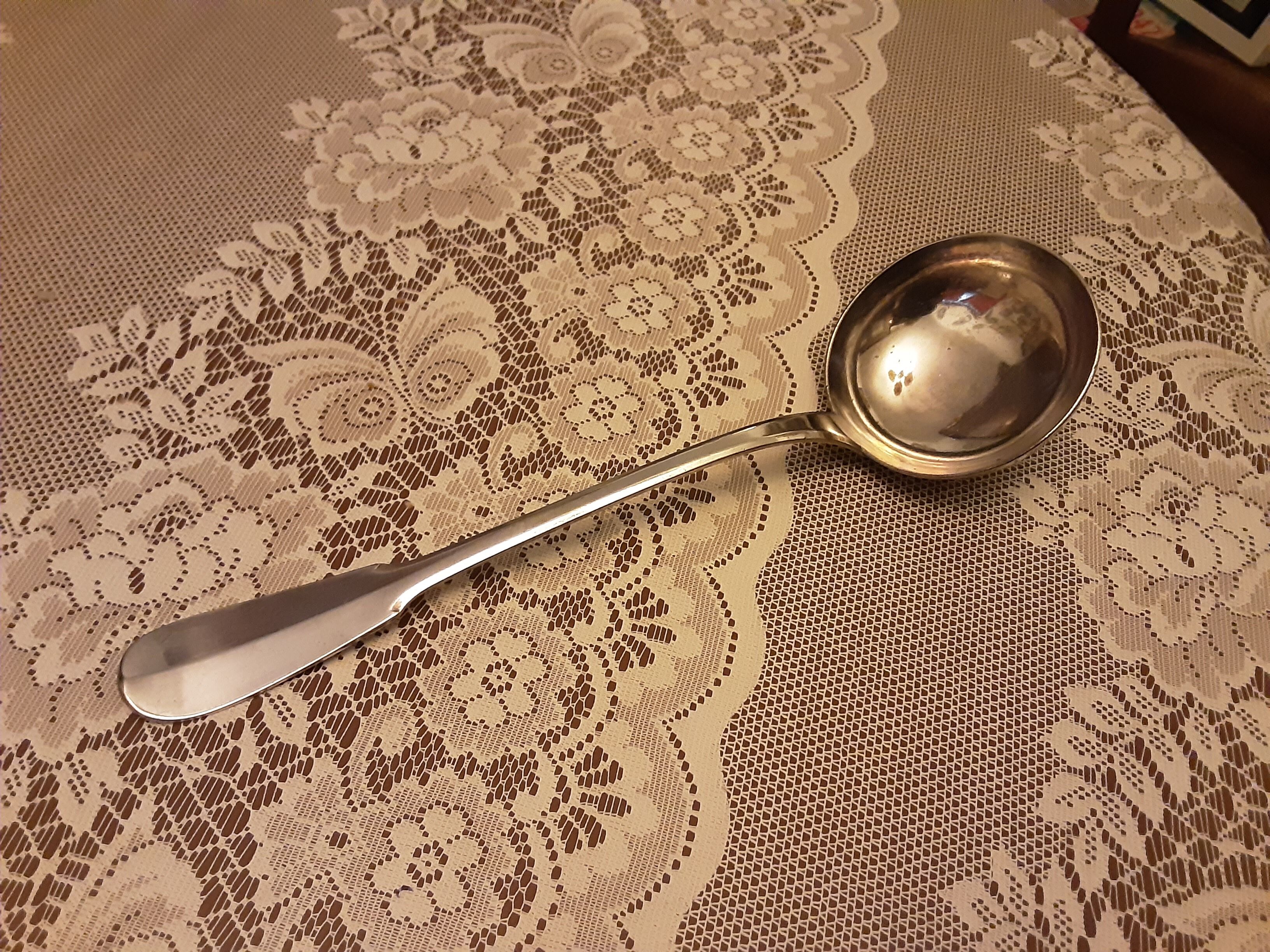 Silver metal ladle Christofle