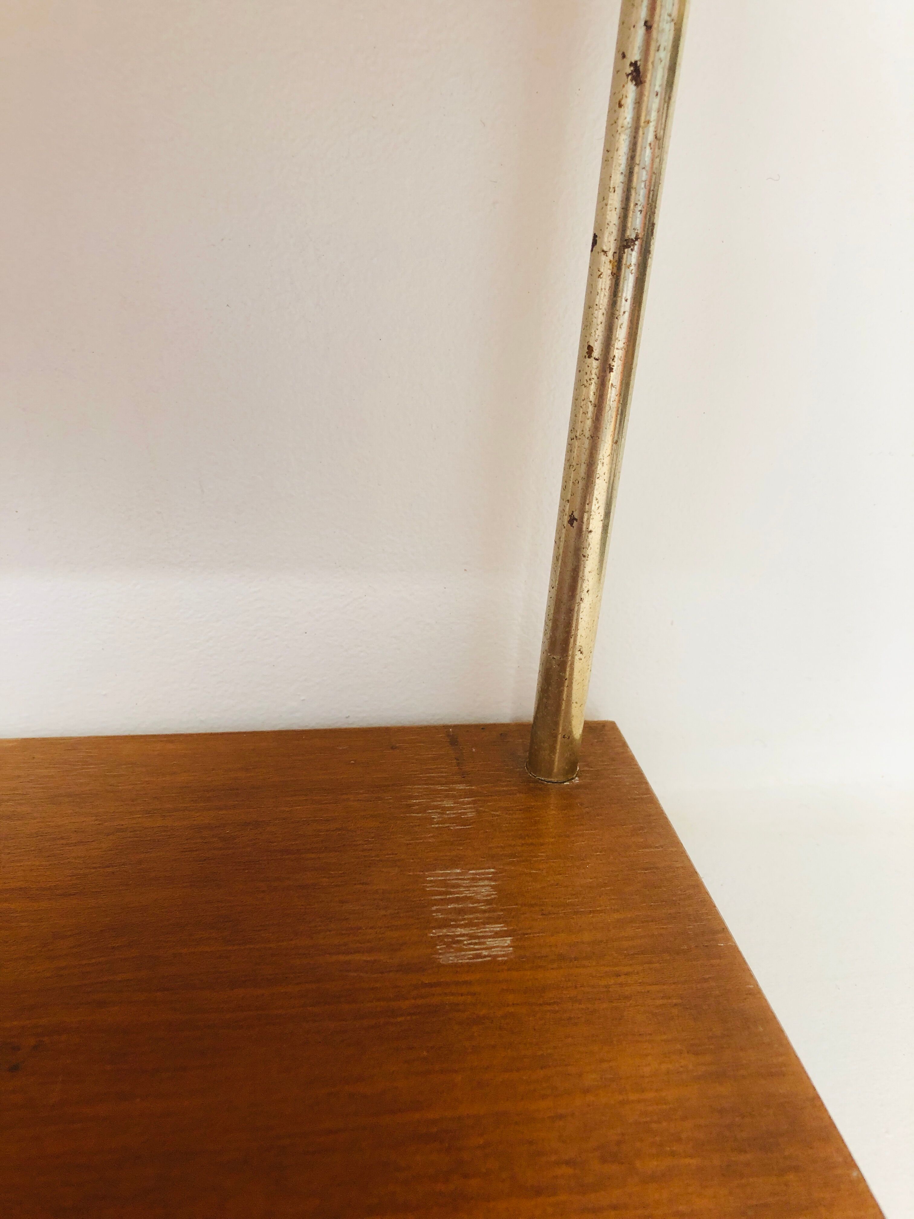 Shelf to install wood and brass, 1960