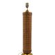 Hollywood regency brass and Vienna straw lamp base, Italy 1970's