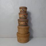 Rattan trundle boxes