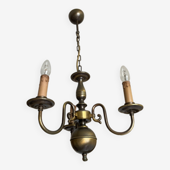 Pewter style chandelier