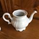 White porcelain teapot